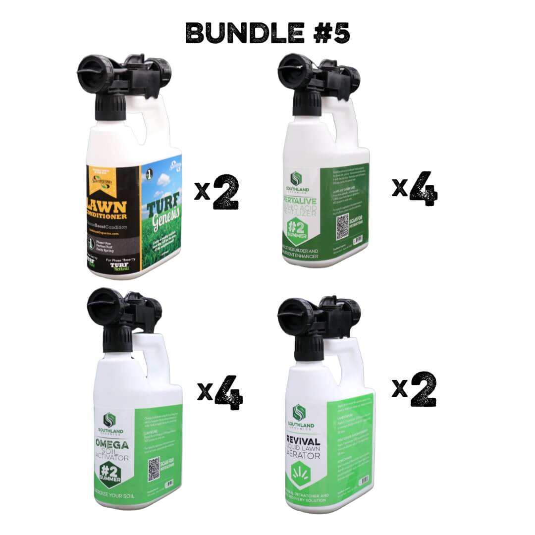 Lawn Care Bundles with FertALive Liquid Fertilizer for lush growth.
